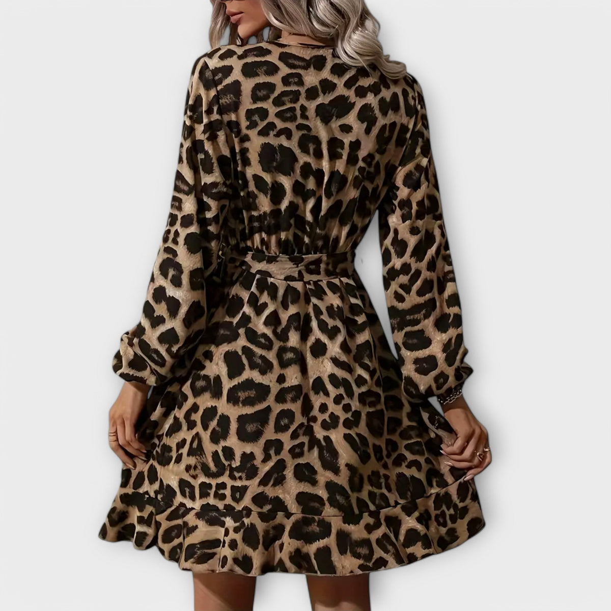 NATALIA | Vestido con estampado leopardo