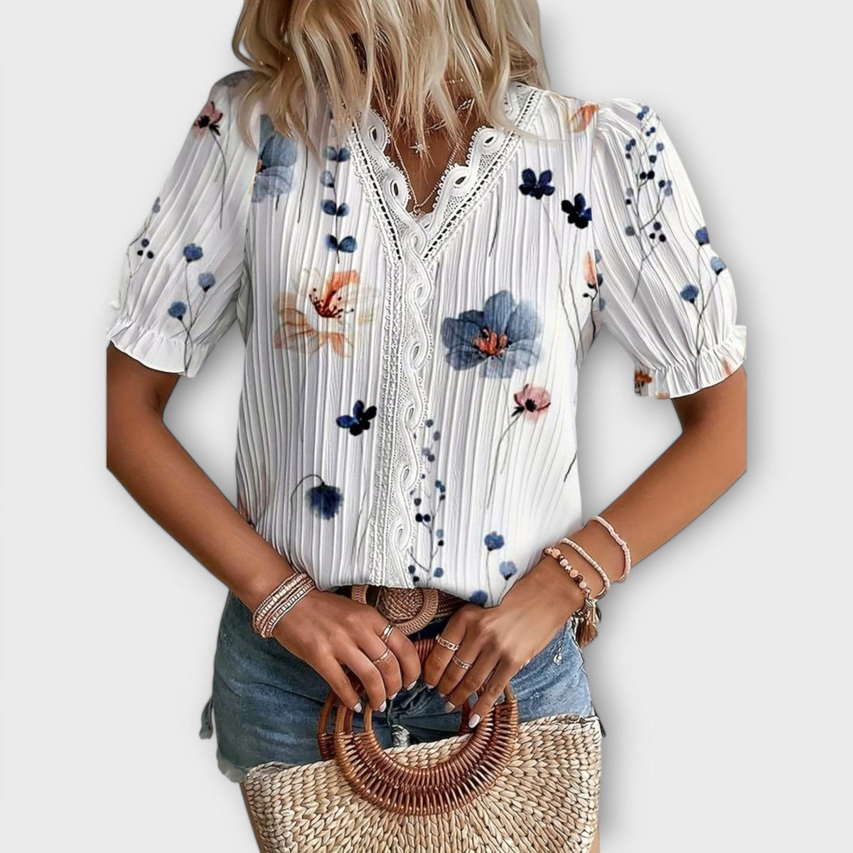 ISABELLA | Blusa con escote en V