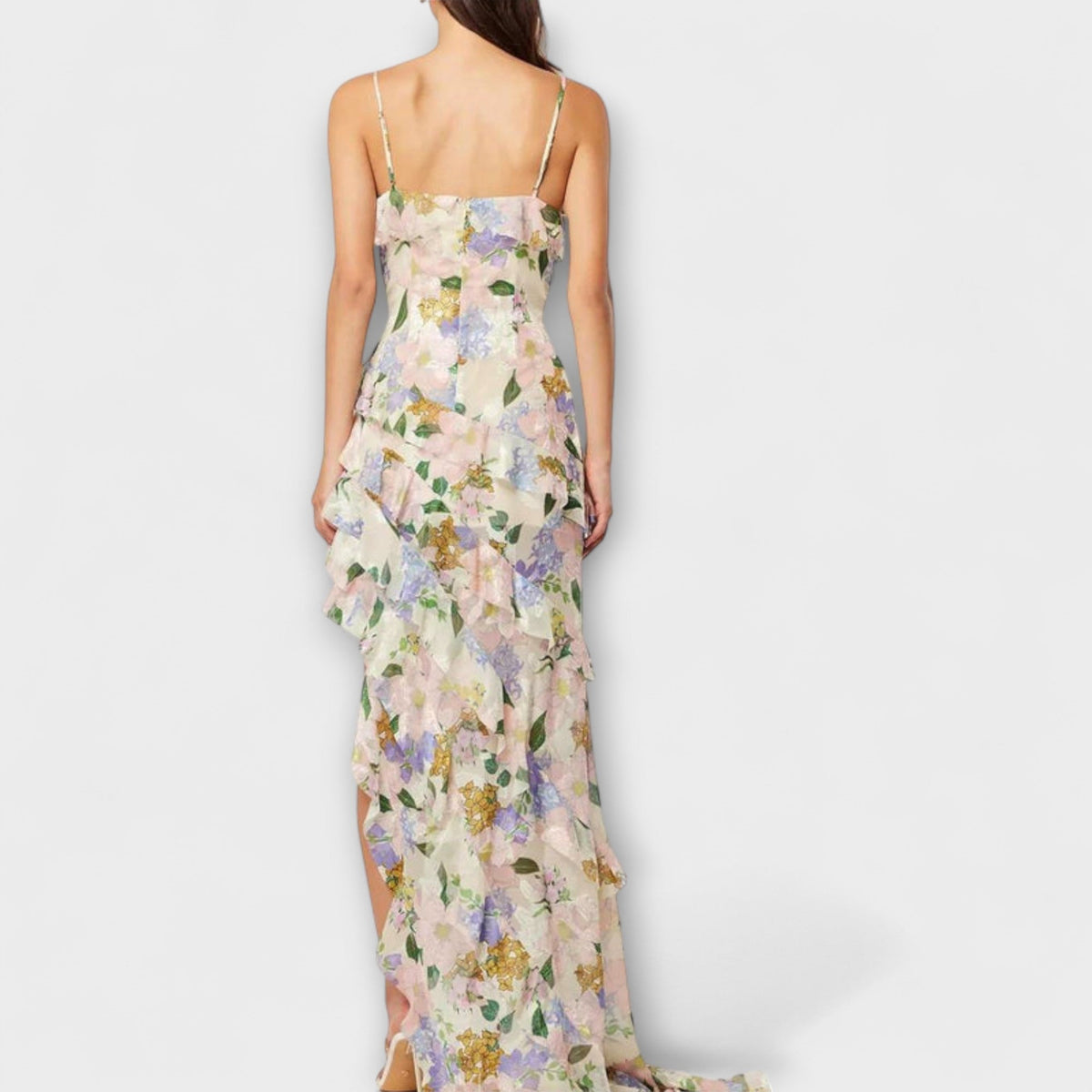 FERNANDA | Vestido con volantes estampado