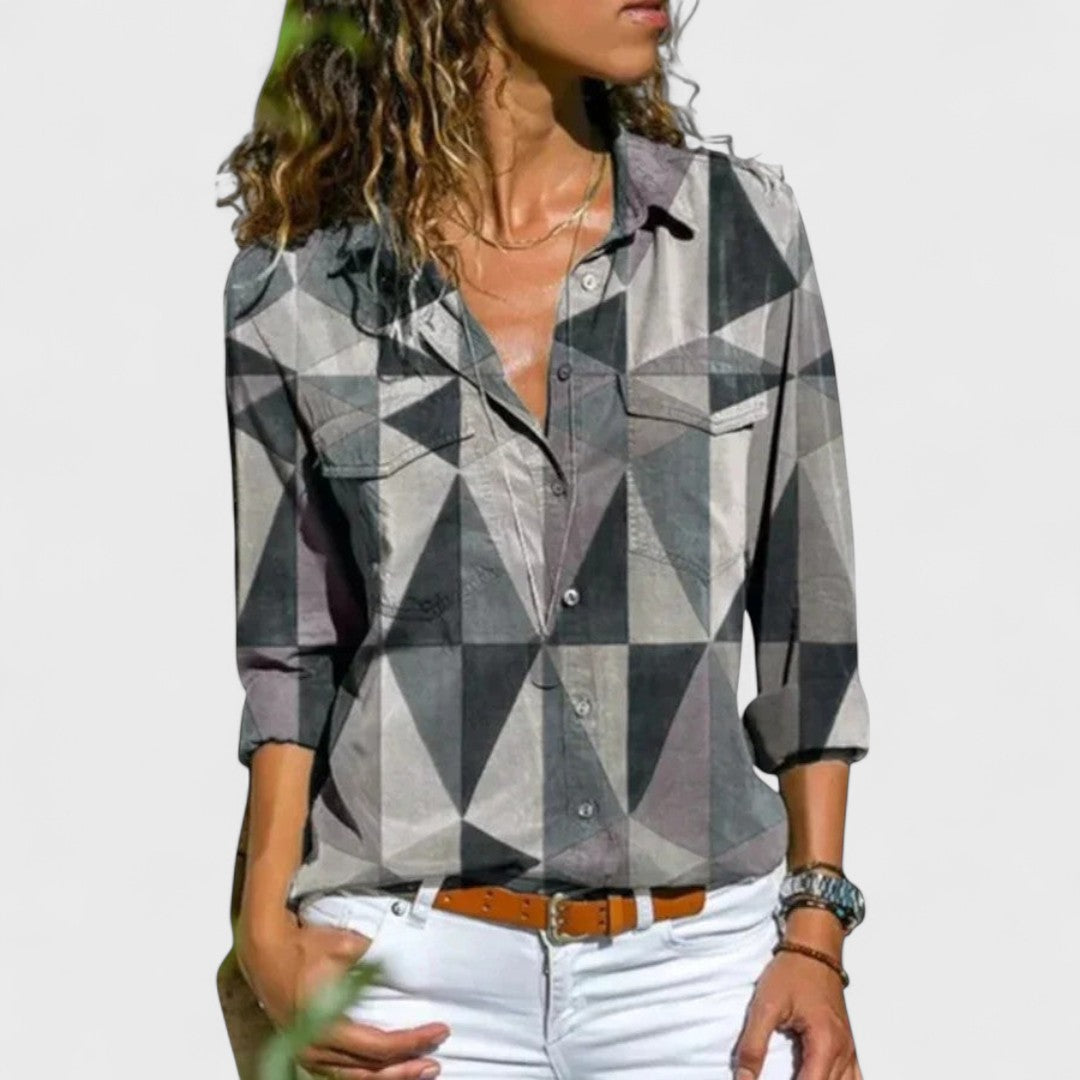 SOFÍA | Blusa con mangas abullonadas