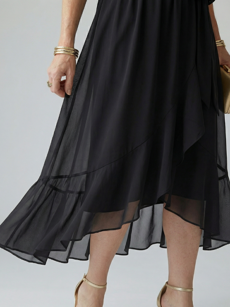 DOLORES | Vestido midi drapeado