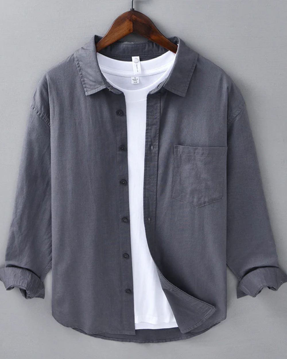 RENATA | Camisa de lino con ajuste estructurado