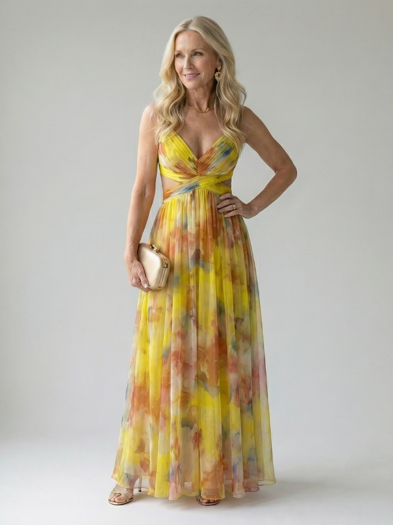 RENATA | Vestido maxi cruzado