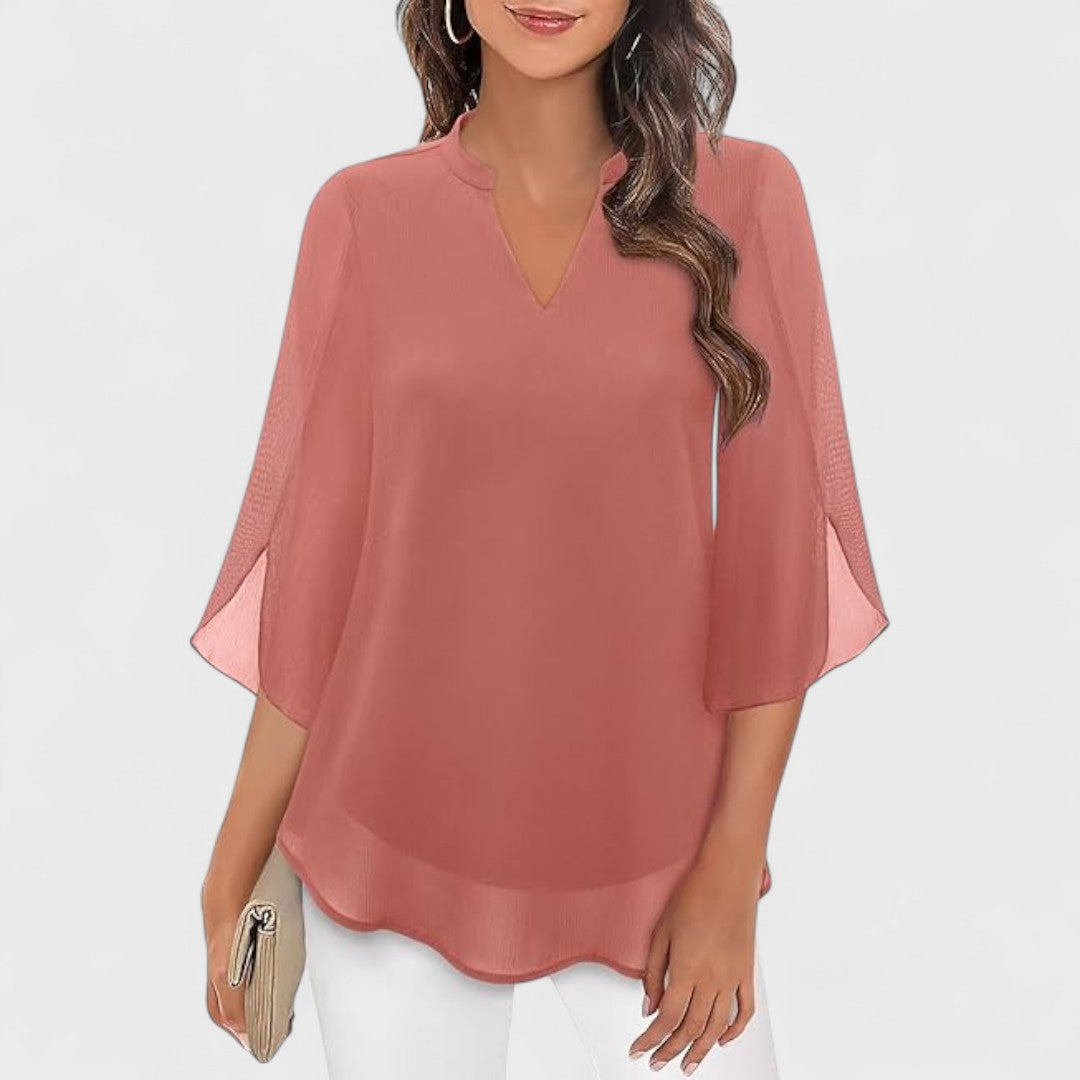 ANDREA | Blusa con escote en V