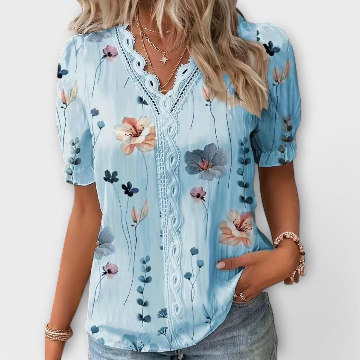 ISABELLA | Blusa con escote en V