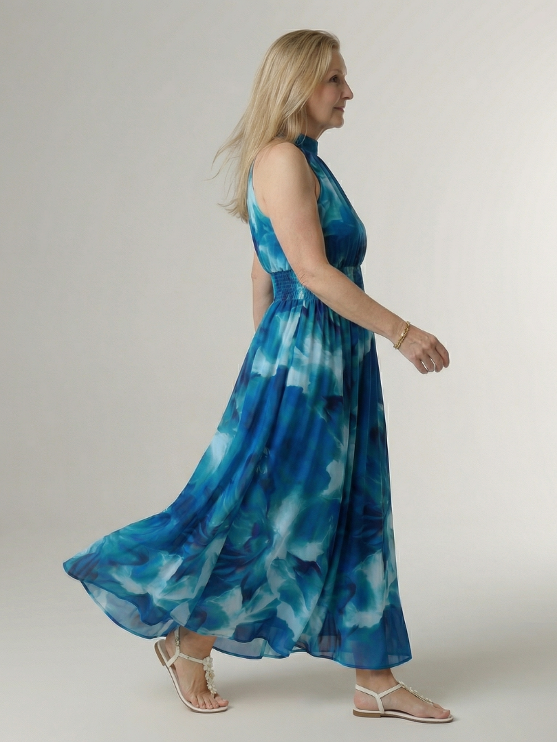 BEATRIZ | Vestido midi halter