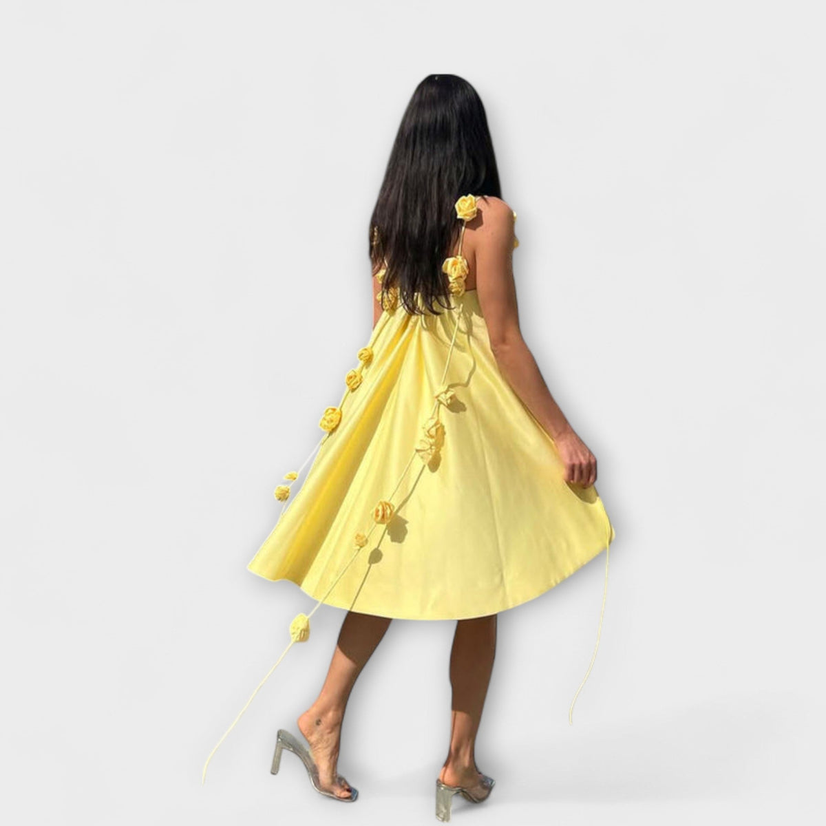 PAOLA | Vestido mini sin mangas floral