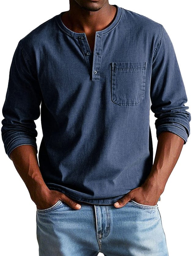 MATEO | Camiseta Henley de manga larga