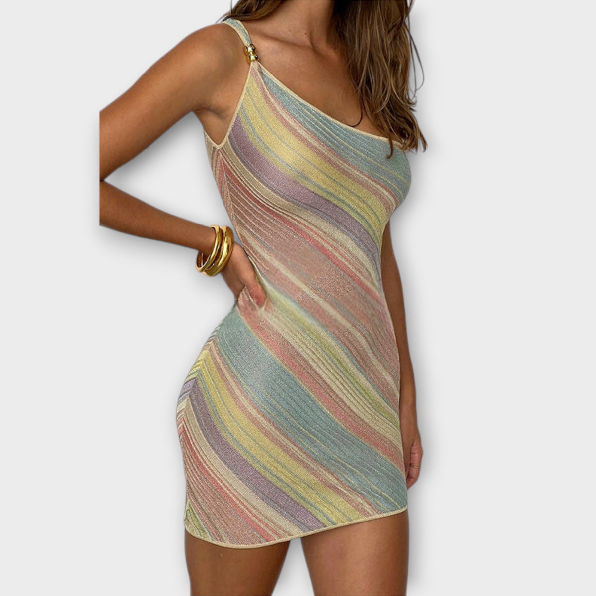 REGINA | Vestido mini de un solo hombro