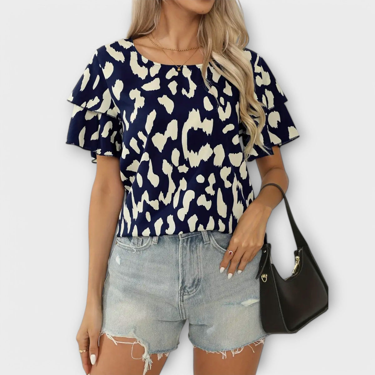 SOFÍA | Blusa con estampado de leopardo