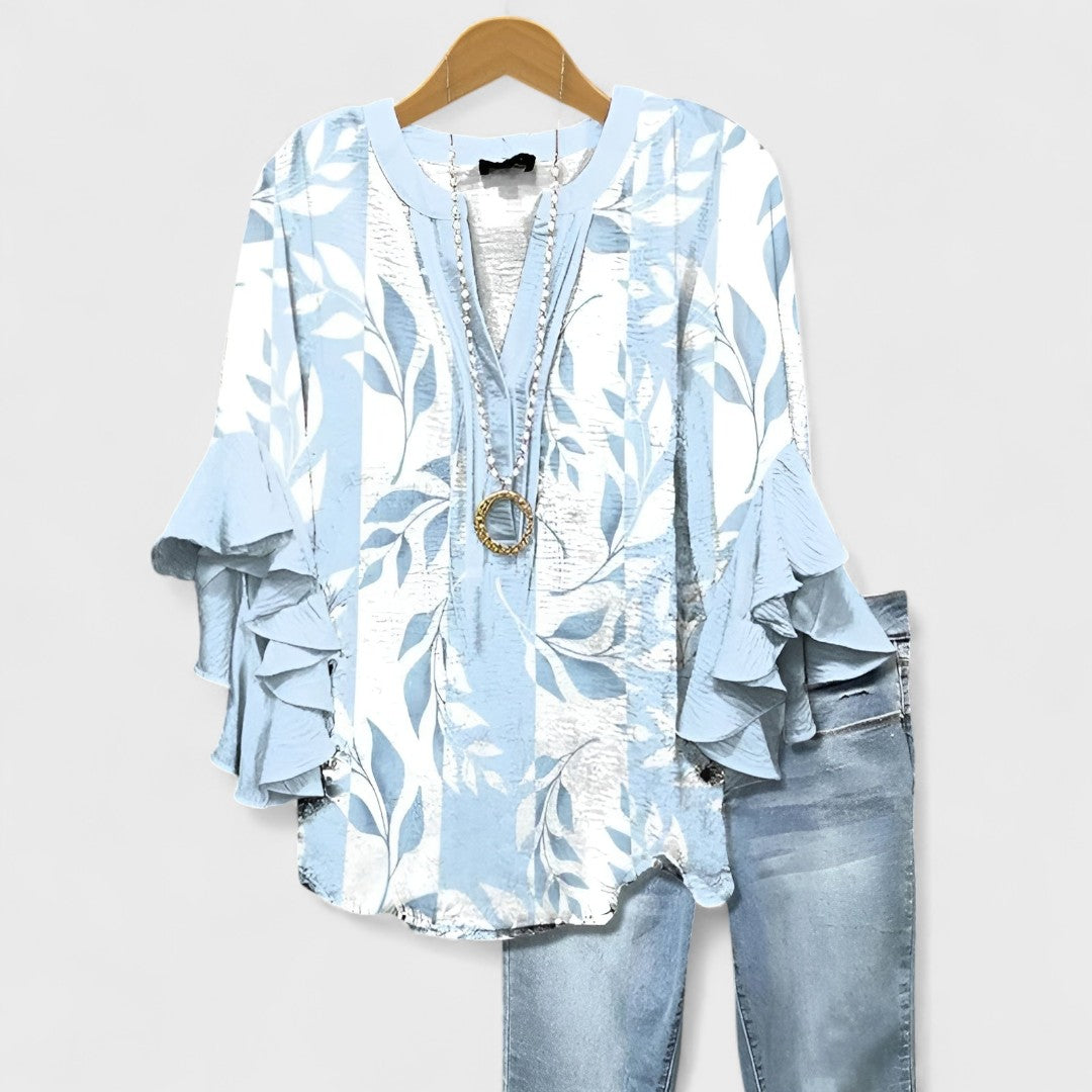 PAOLA | Blusa con escote en lazada