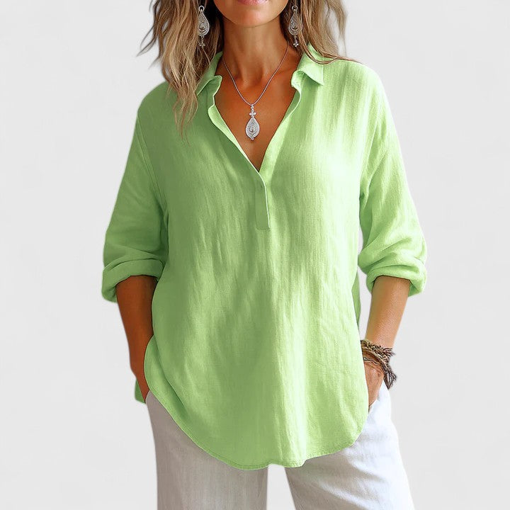 GUADALUPE | Blusa de lino holgada