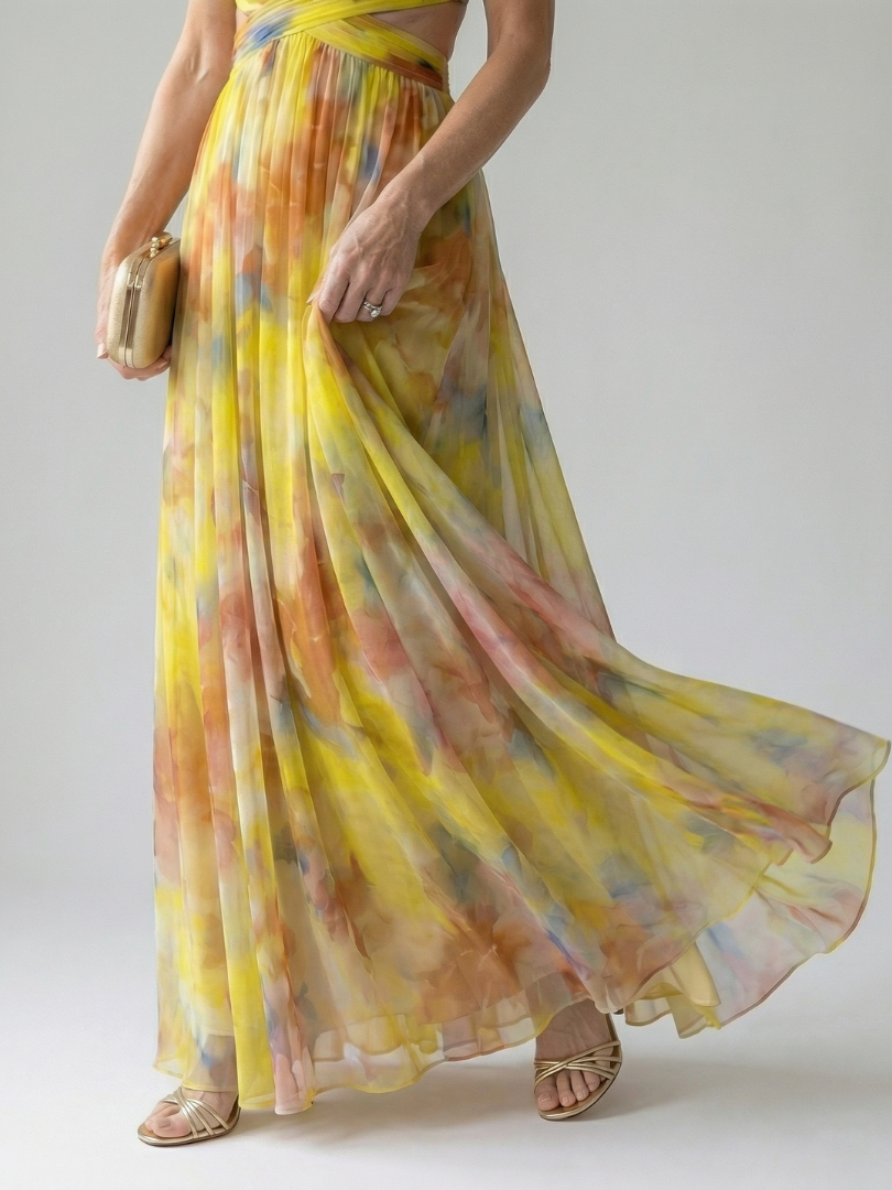 RENATA | Vestido maxi cruzado