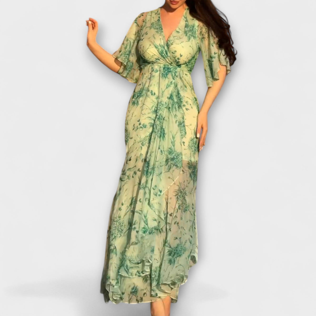 MARIANA | Vestido floral con escote en V