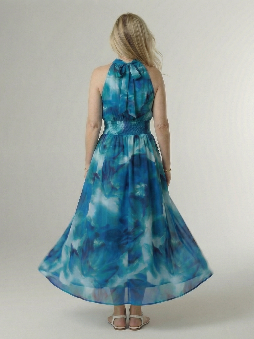 BEATRIZ | Vestido midi halter
