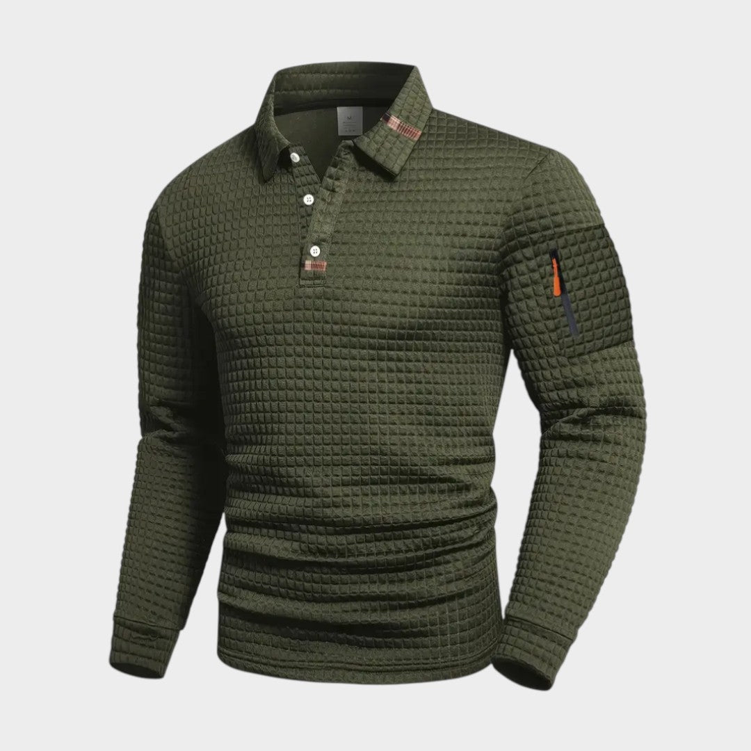 DAVID | Polo de cuello con textura