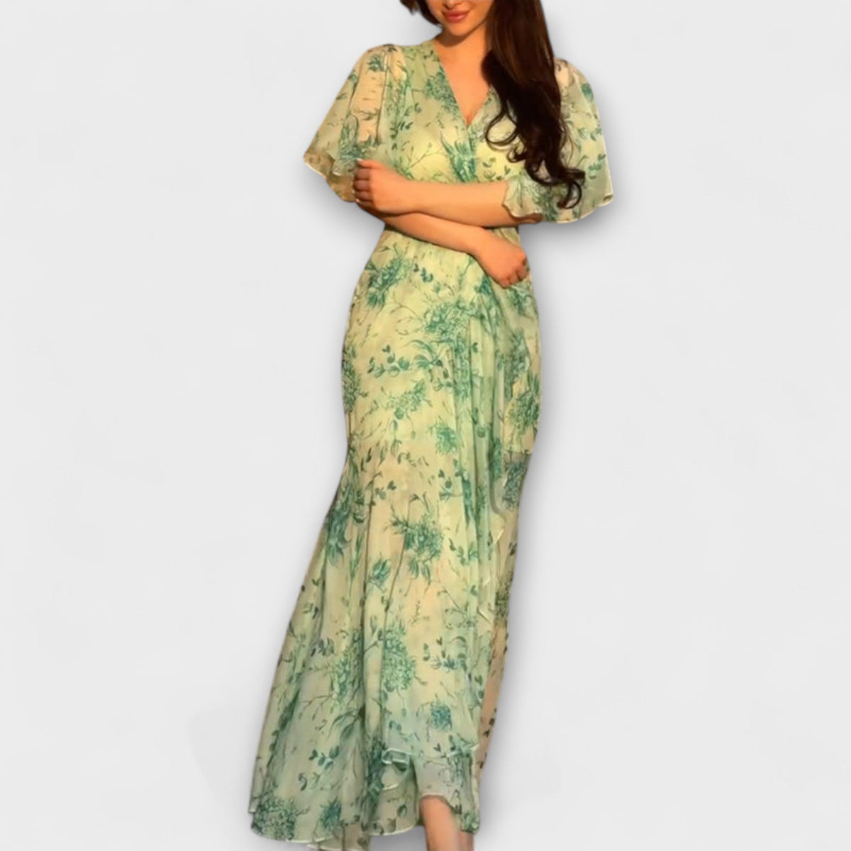 MARIANA | Vestido floral con escote en V