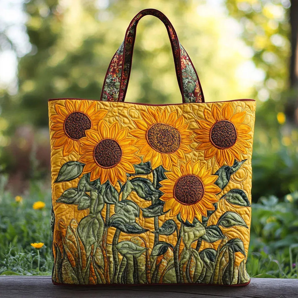 AMAYA | Bolso artesanal con estampado de girasoles