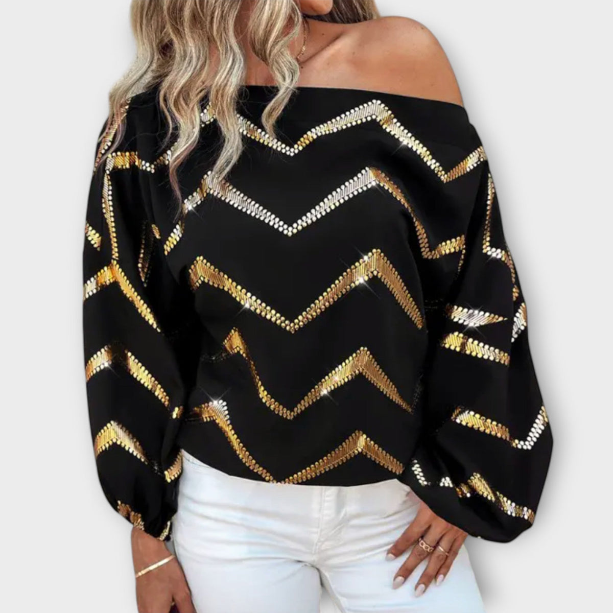 ANDREA | Blusa con escote redondo