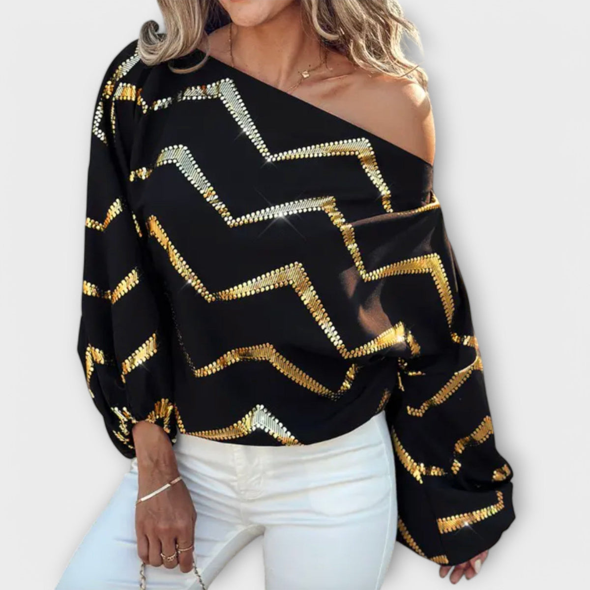 ANDREA | Blusa con escote redondo