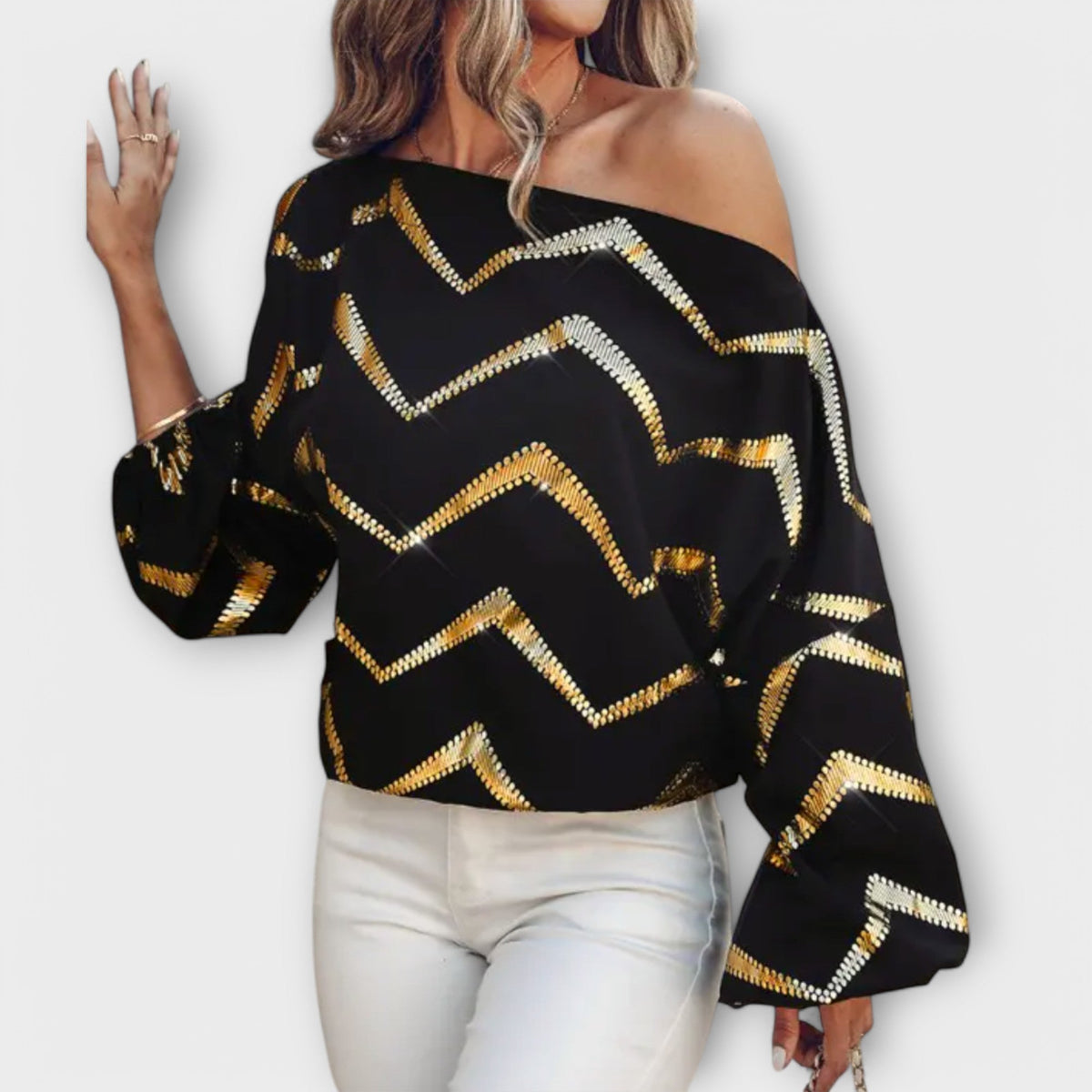 ANDREA | Blusa con escote redondo