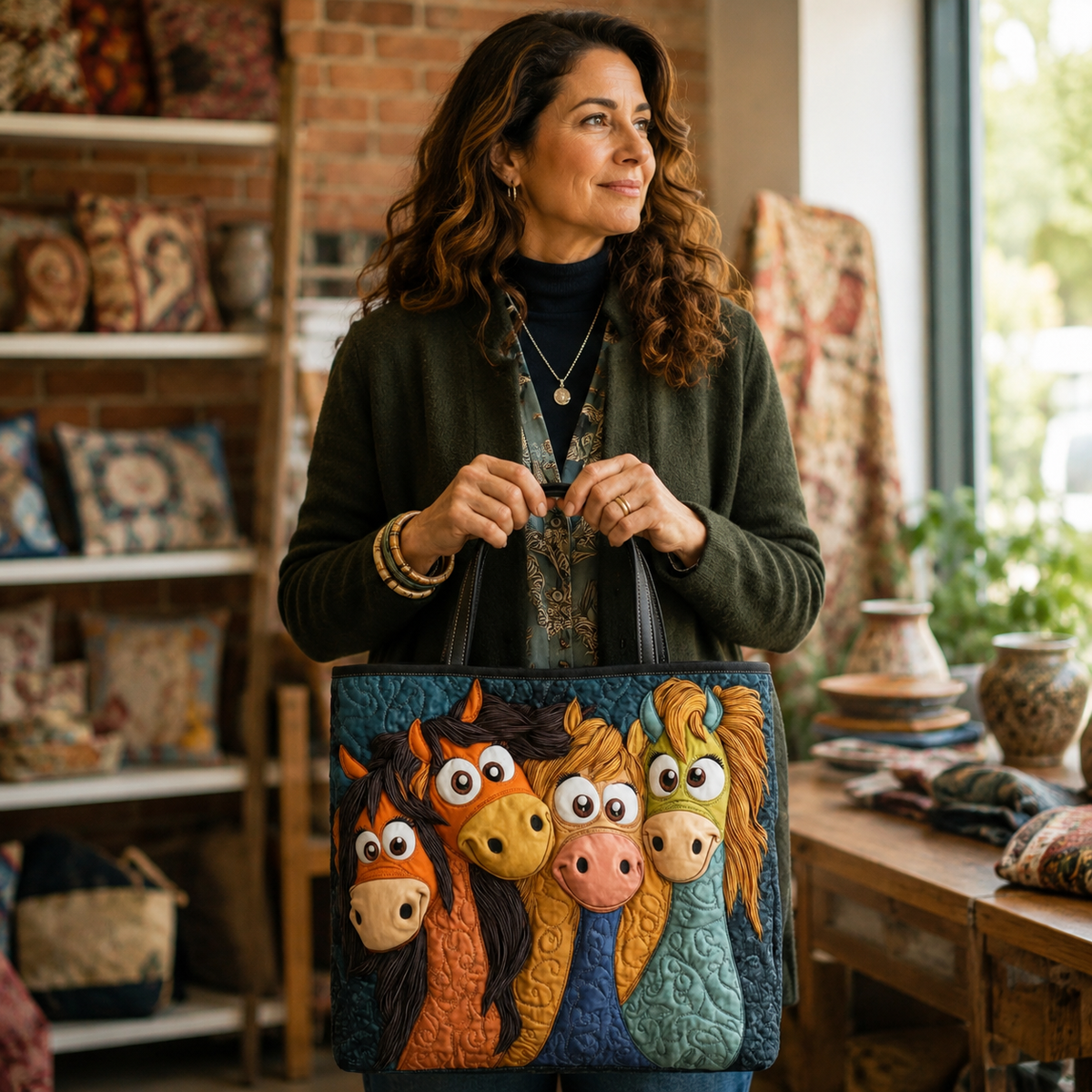 CARMEN | Bolso artesanal con diseño de ponis