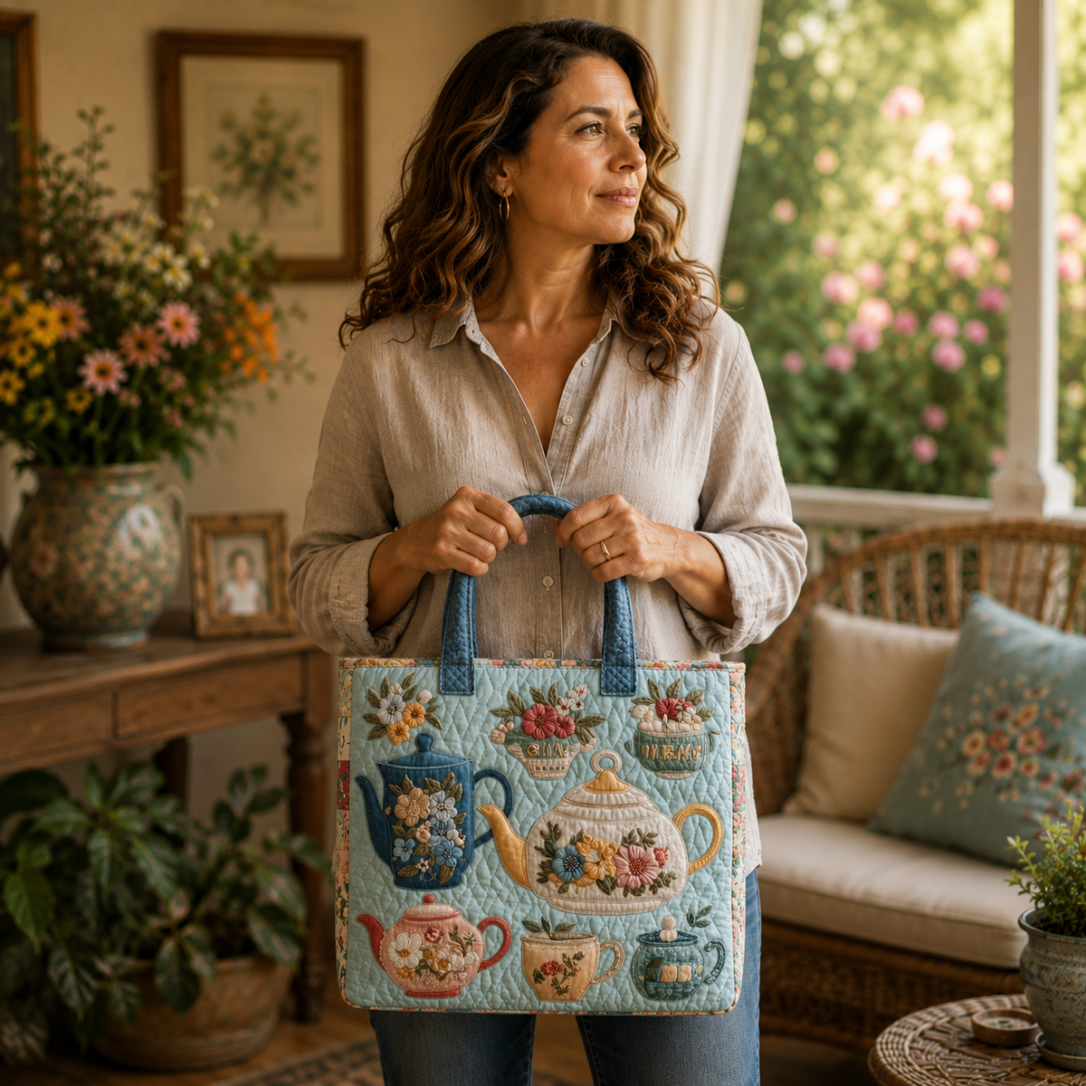 SILVIA | Bolso artesanal floral