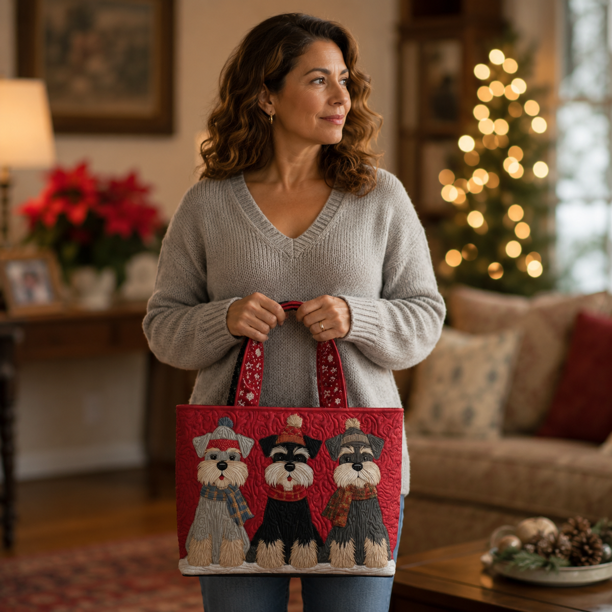 NOELIA | Bolso artesanal con schnauzers