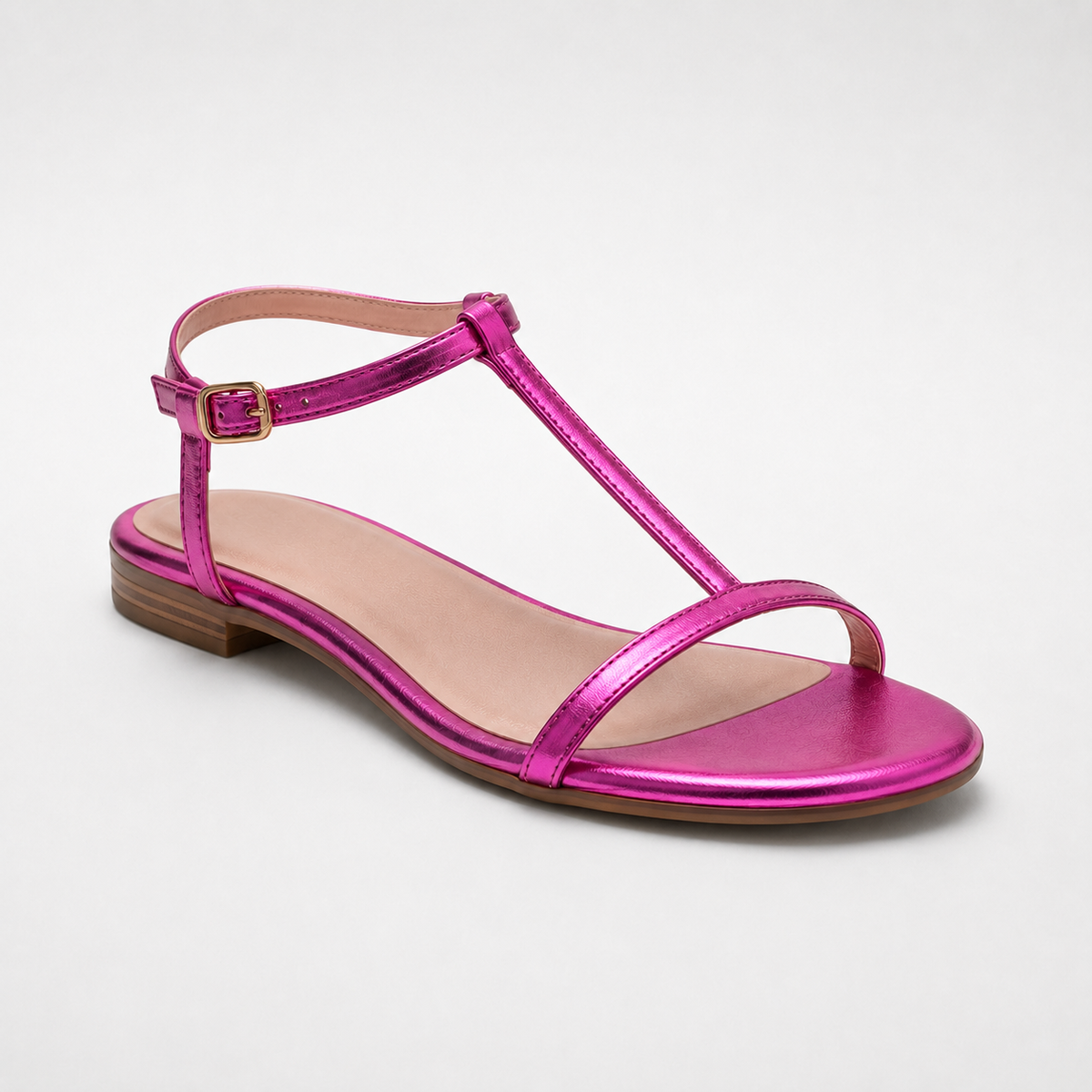 RENATA | Sandalias doradas de tiras finas