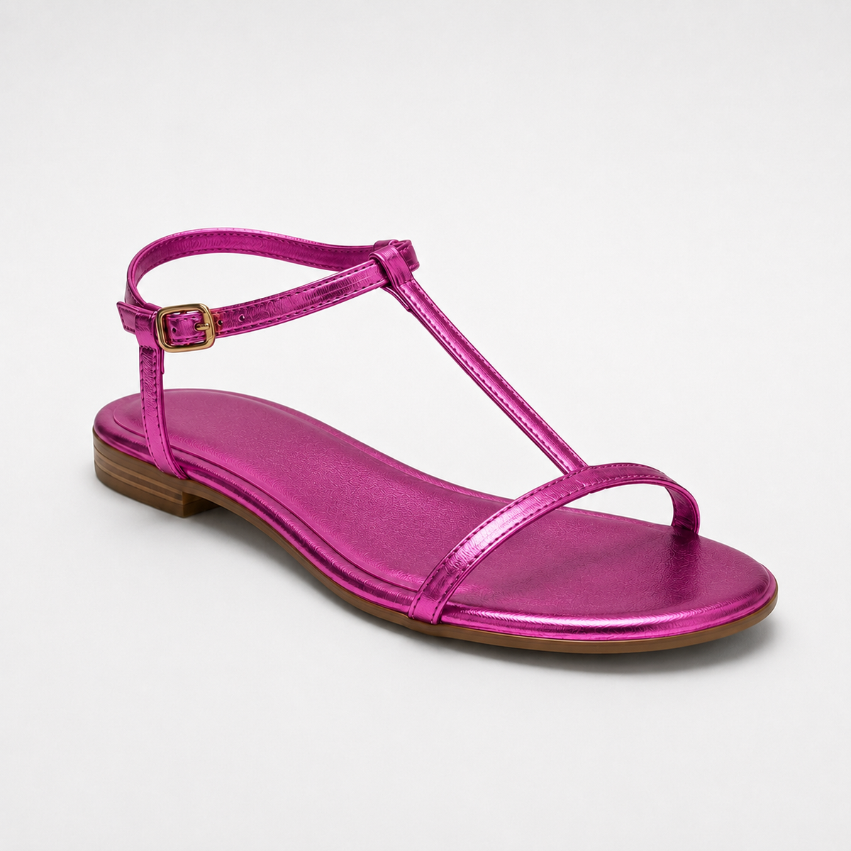 RENATA | Sandalias doradas de tiras finas
