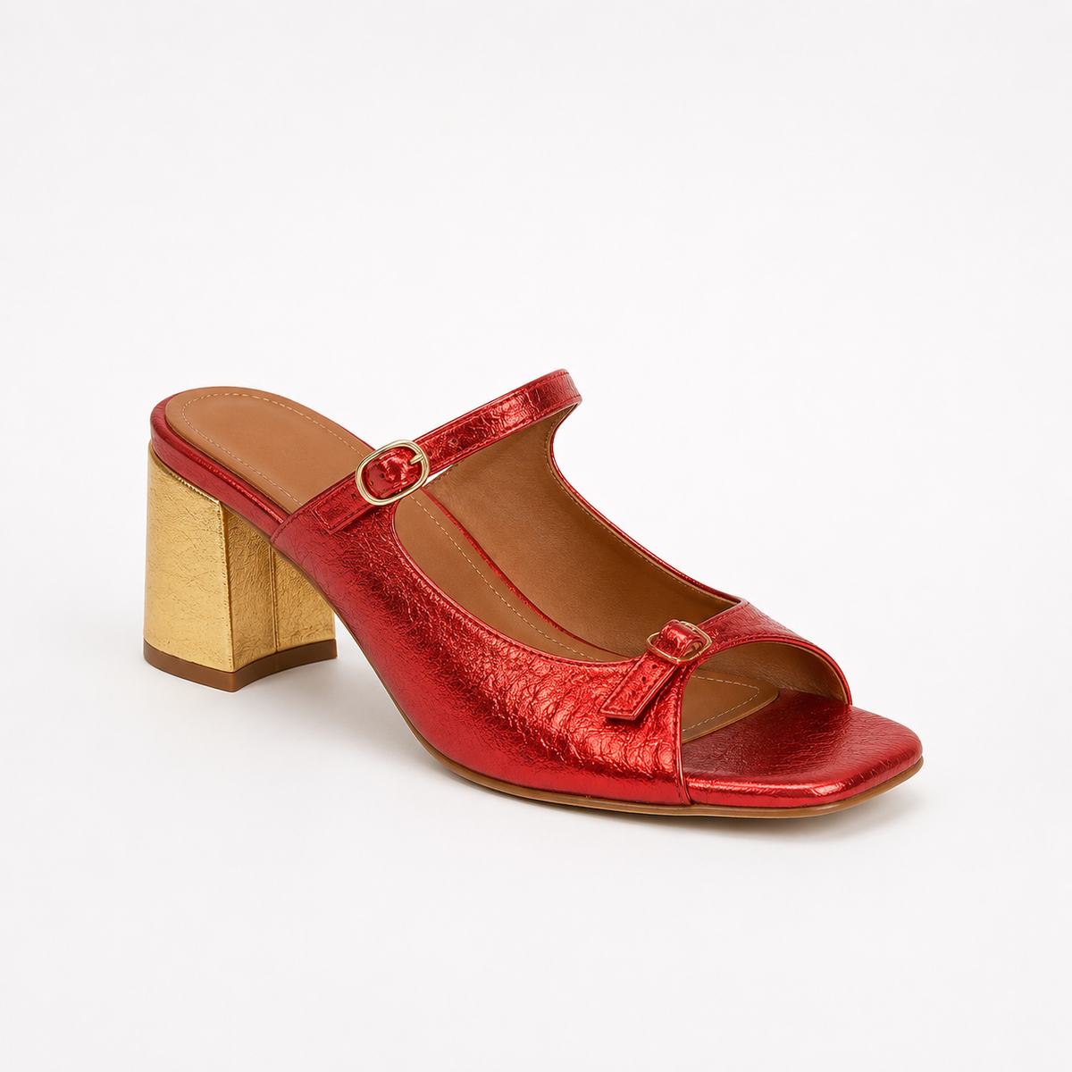 VALENTINA | Sandalias de tacón ancho