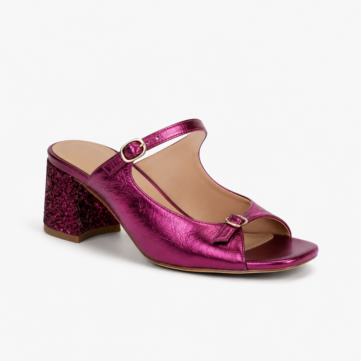 VALENTINA | Sandalias de tacón ancho