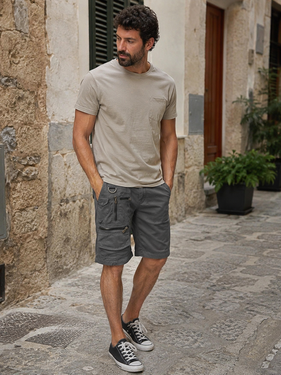 RENATA | Shorts cargo de múltiples bolsillos