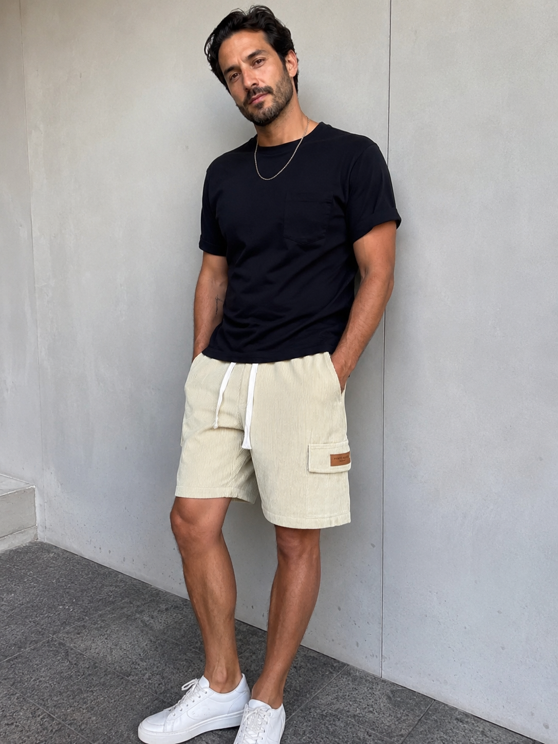 NATALIA | Shorts cargo acanalados