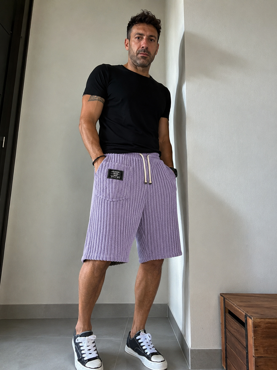MARÍA JOSÉ JOSÉ | Shorts casuales acanalados