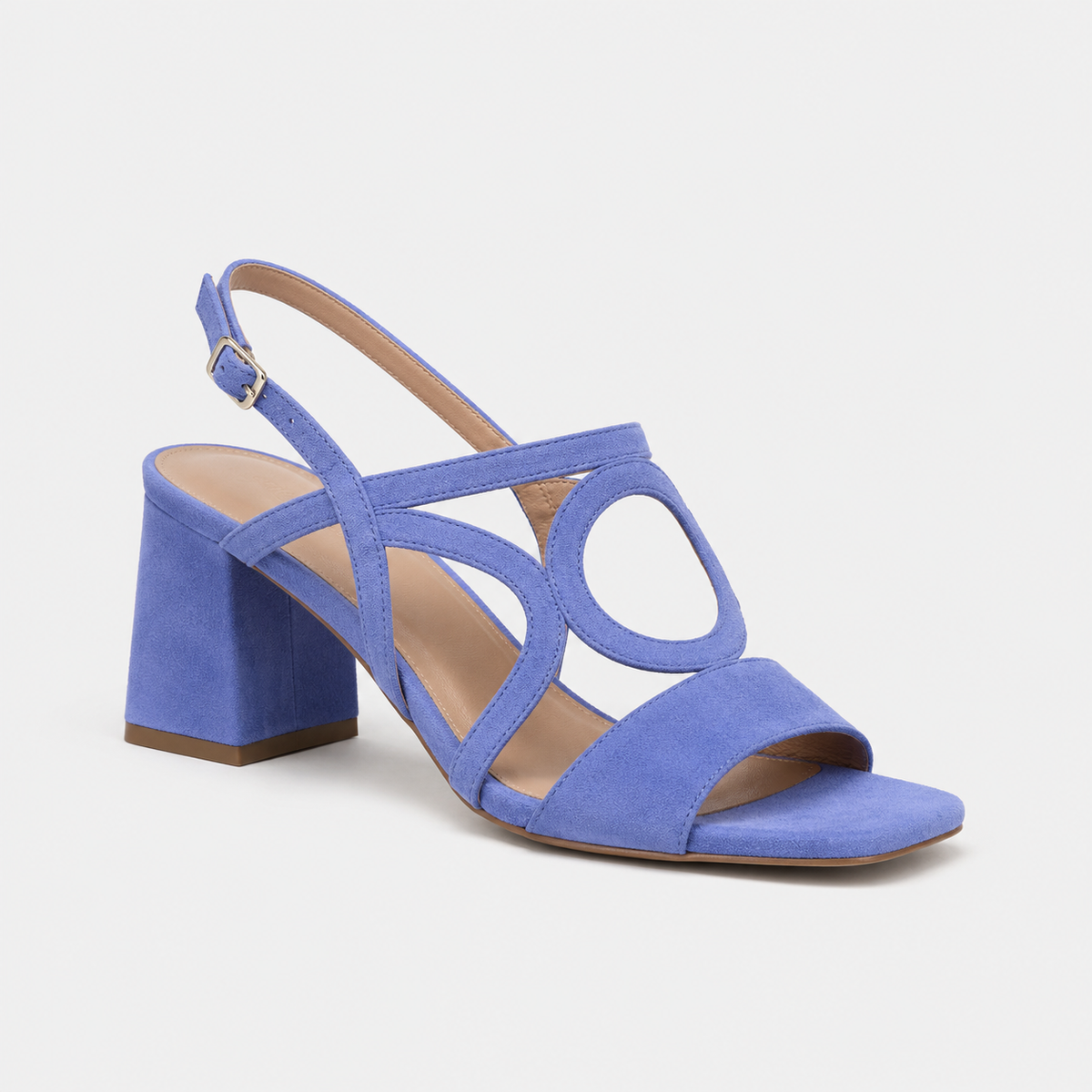 PAOLA | Sandalias de tacón con detalle circular
