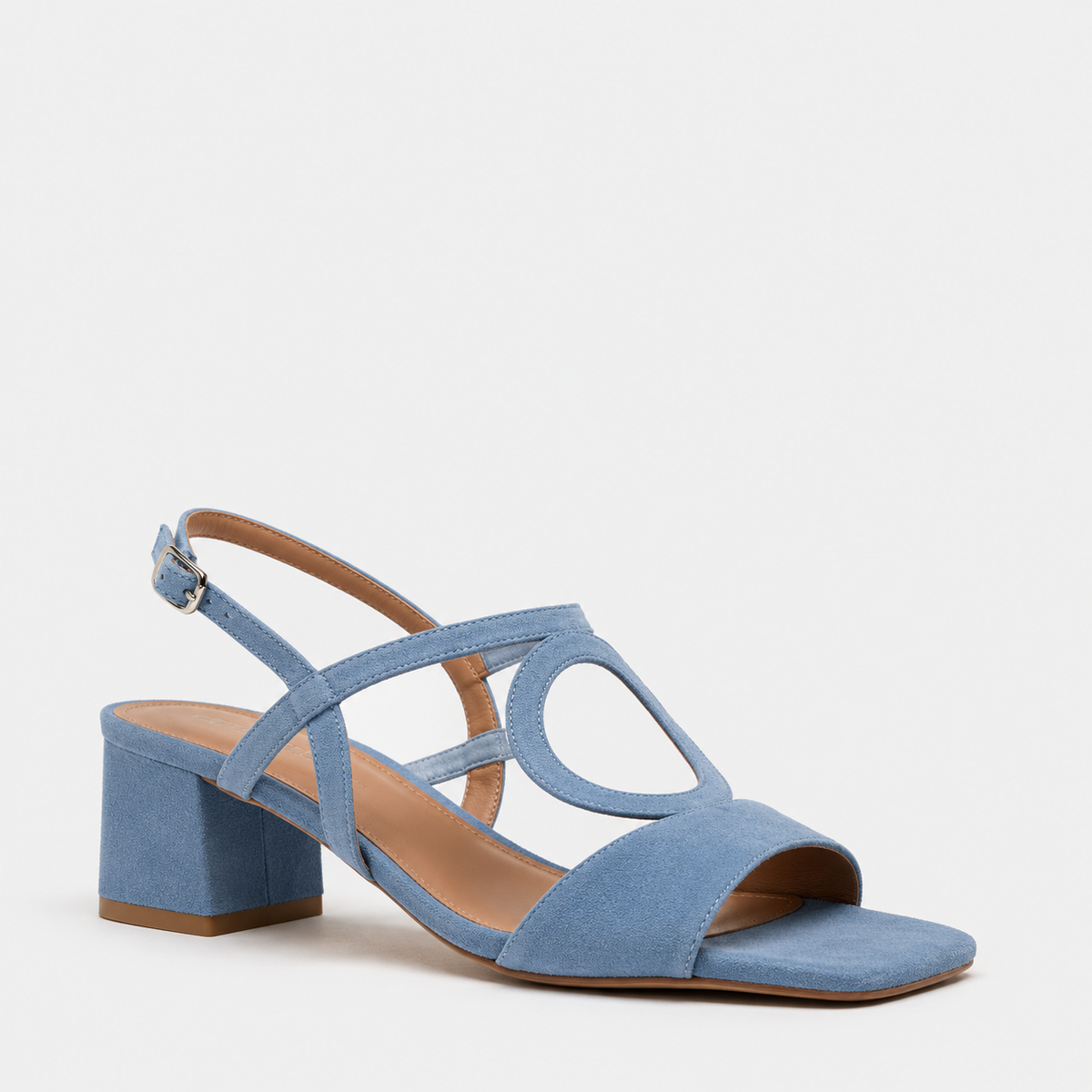 PAOLA | Sandalias de tacón con detalle circular