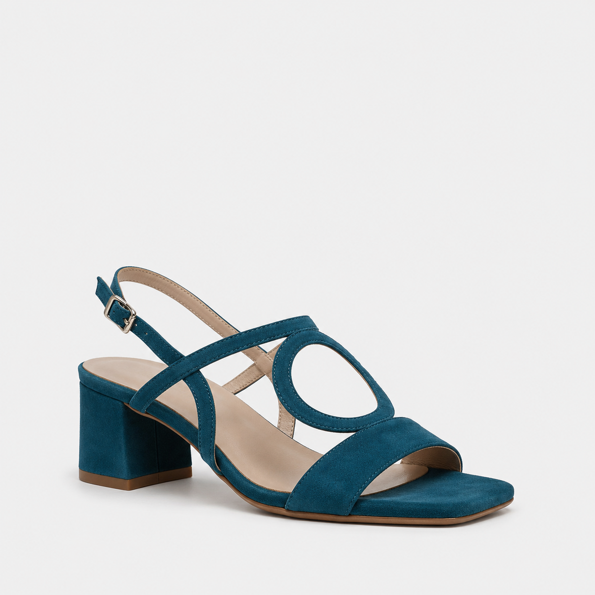 PAOLA | Sandalias de tacón con detalle circular