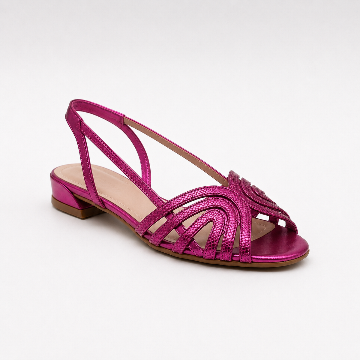 ANDREA | Sandalias doradas de tiras finas