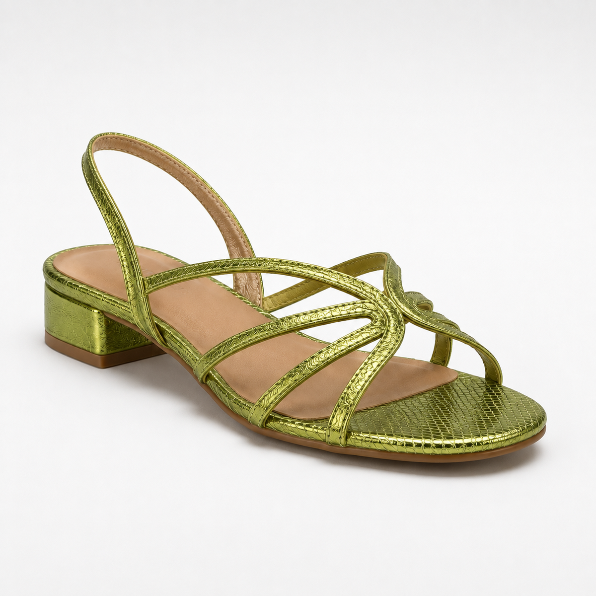 REGINA | Sandalias doradas de tiras finas