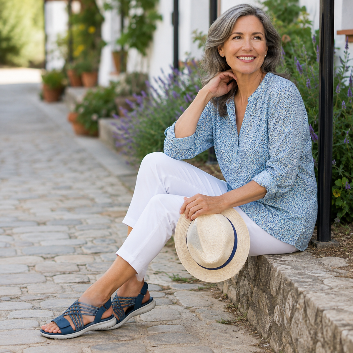 EMILIA | Sandalias ortopédicas de punta redonda