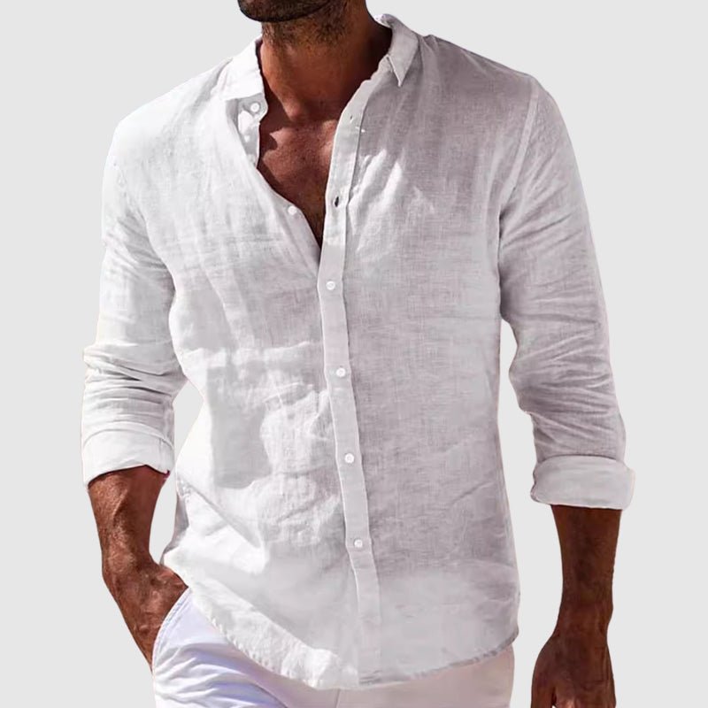 MAXIMILIANO | Camisa de lino clásica