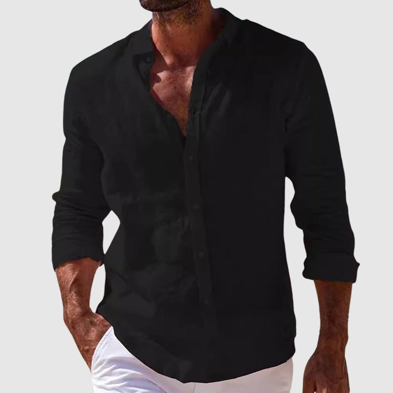MAXIMILIANO | Camisa de lino clásica