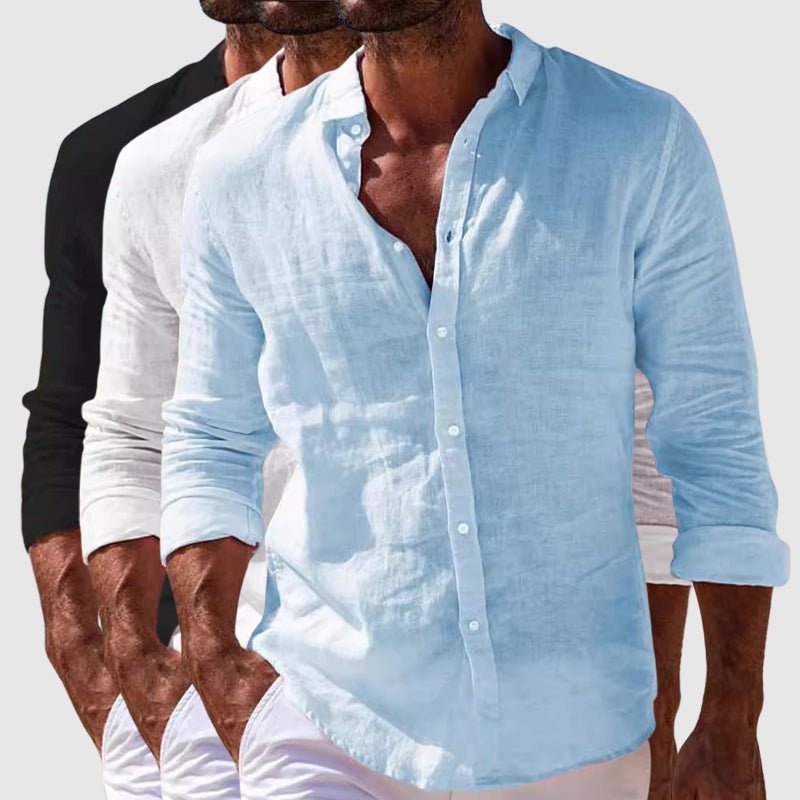 MAXIMILIANO | Camisa de lino clásica