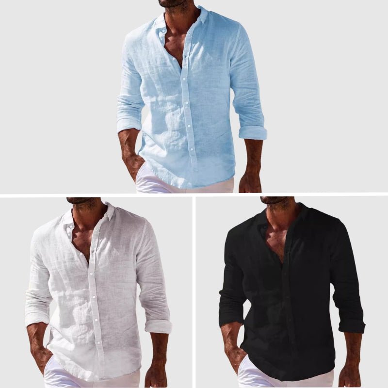 MAXIMILIANO | Camisa de lino clásica