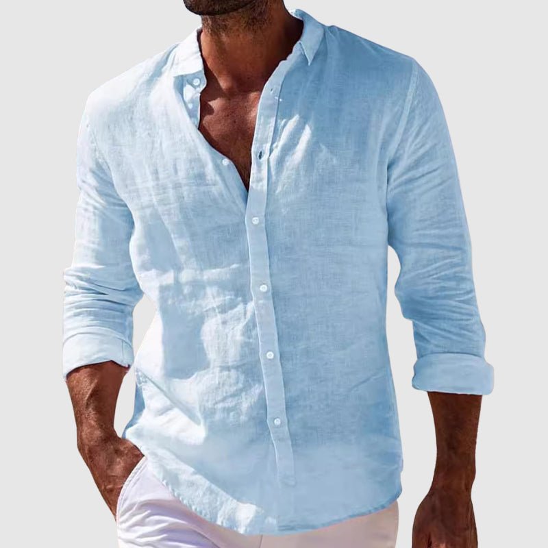 MAXIMILIANO | Camisa de lino clásica