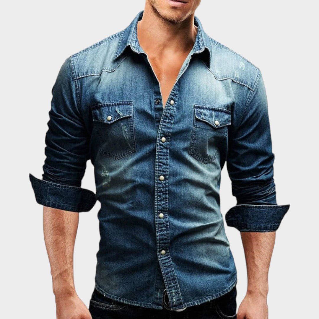 DAVID | Camisa vaquera ajustada