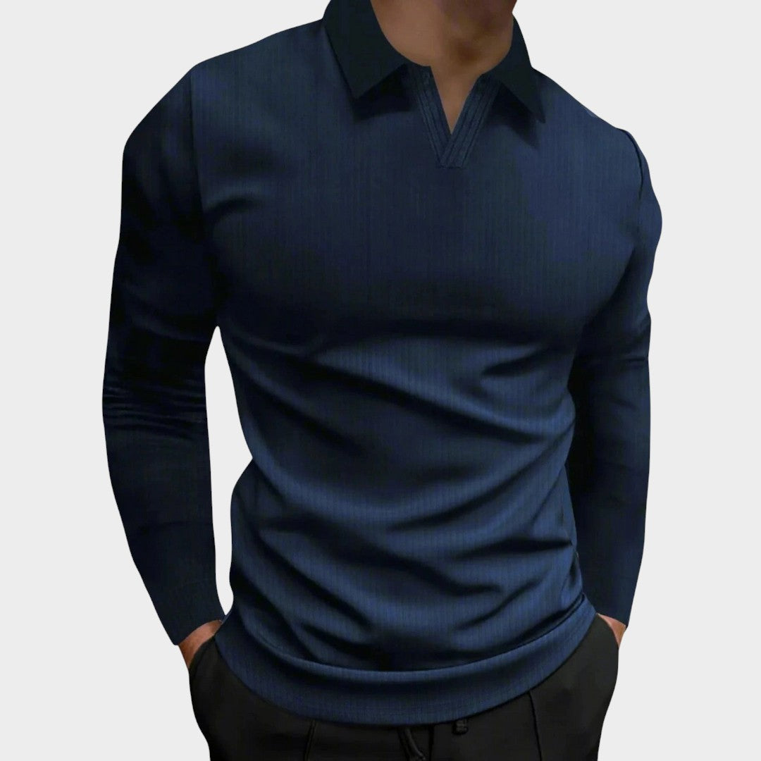 MATÍAS | Polo de cuello en V ajustado