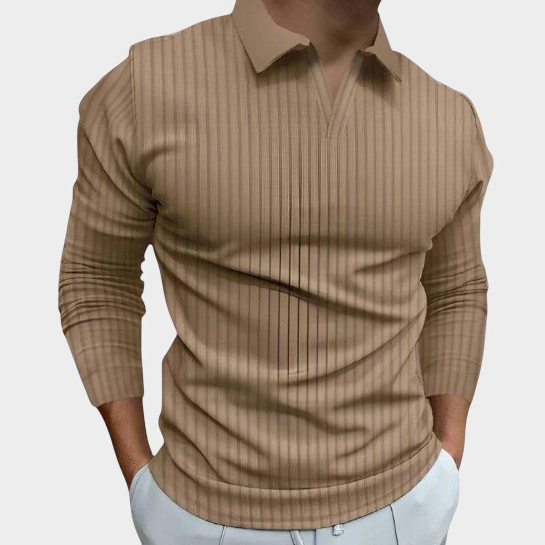 MATÍAS | Polo de cuello en V ajustado