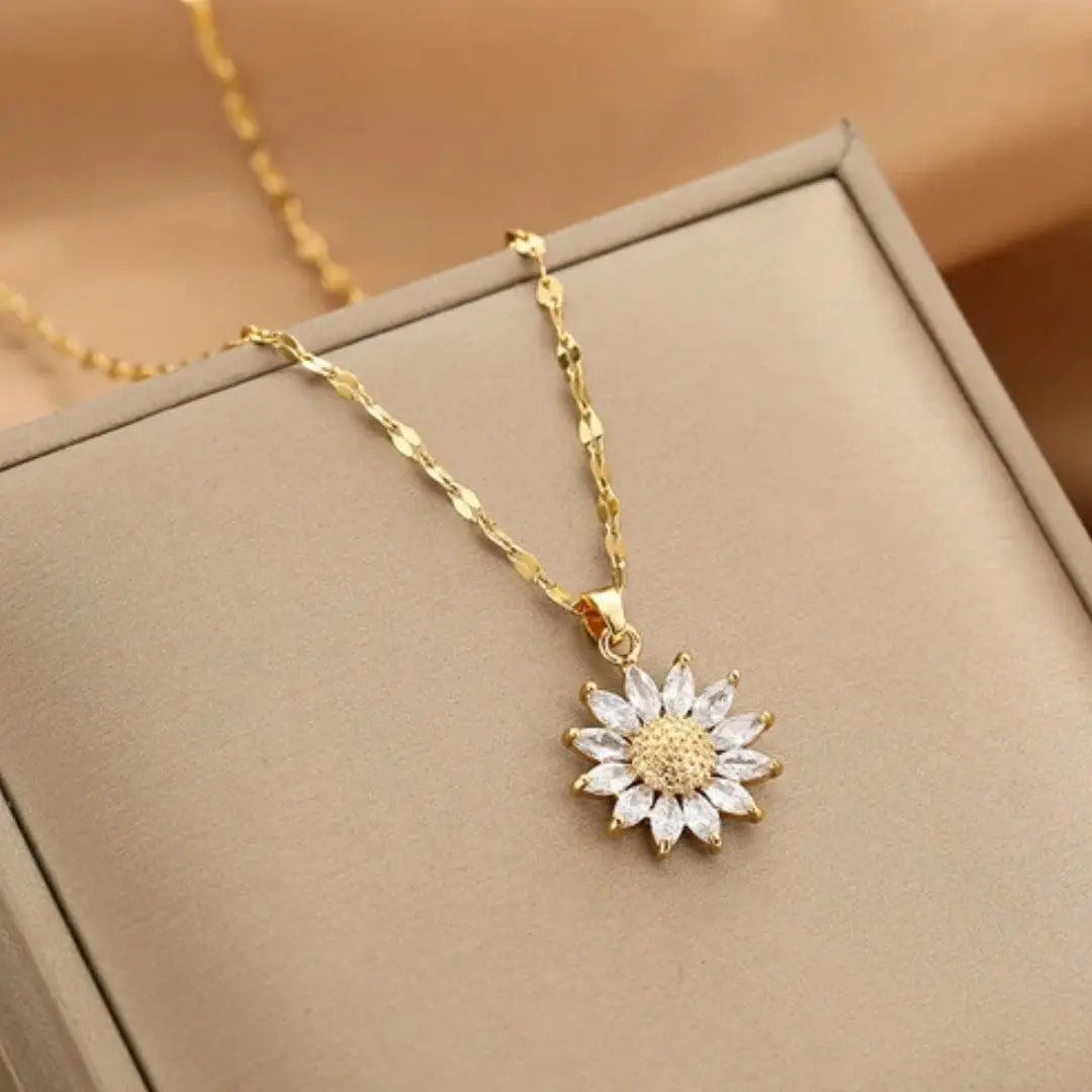 MARÍA JOSÉ JOSÉ | Collar con girasol de cristal